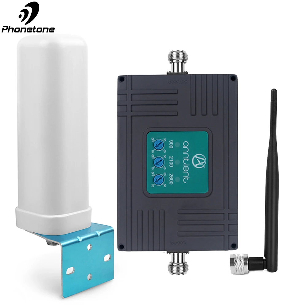 Ретранслятор сотового сигнала GSM 900 WCDMA 2100 LTE 2600 ретранслятор 2G 3G 4G 900/2100/2600 МГц