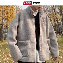 LAPPSTER мужские зимние шерстяные куртки человек Японская уличная корейская мода толстые куртки Корейская теплая винтажная ветровка