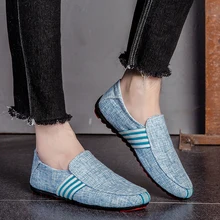 Italy Classics Men Shoes Casual Loafers Plus Size Slip-on Fashion Sneakers New Man Red Soft Bottom Low-cut Non-slip Luxury