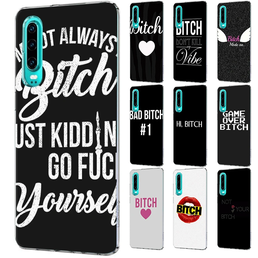 I'M NOT ALWAYS A BITCH phone case for huawei P8 9 10 20 Lite Pro 2015 16 17 18 19 soft | Мобильные телефоны и