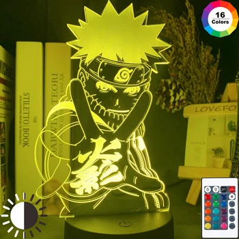 

Anime Naruto Uzumaki Led Night Light Team 7 Sasuke Kakashi Hatake Kids Bedroom Nightlight Itachi Uchiha 3d Lamp Child Xmas Gift