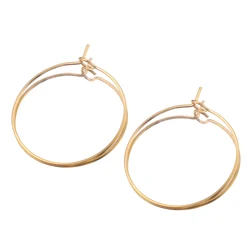 Gold Stainless Steel Hoop Earrings for DIY Jewelry Making - 20 Pieces (Gold)