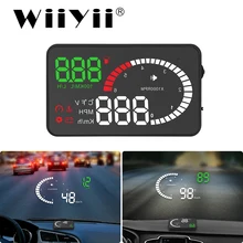 X6 carro obd2 ii hud cabeça up display 3 Polegada excesso de velocidade aviso brisa sistema projetor automático velocímetro eletrônico espelho