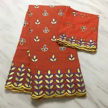 Африканская кружевная ткань Аква Швейцарский хлопок набор в швейцарском ткань атику с вышивкой и камнями 7 ярдов PL03