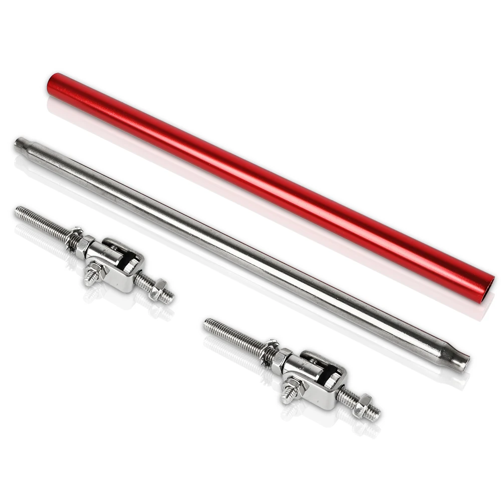 idain One Pair Adjustable Front Bumper Lip Splitter Strut Tie Bar Strut Rod 100mm,Black idain One Pair Adjustable Front Bumper Lip Splitter Strut Tie Bar Strut Rod 100mm,Black
