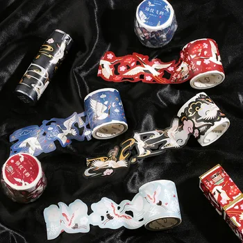 

35mmx3m Hot Stamping Hollow Paper Washi Tapes Chinese Style Vintage Stationery Masking Tape Diary Decorative Scrapbooking Tapes