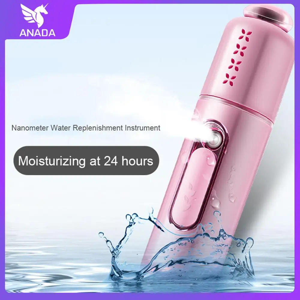 

Portable Humidifier Face Spray Mist Hand-Held Water Machine Cute Beauty Filter Nano Lonic Mist Pore Cleansing MoistuTool USB