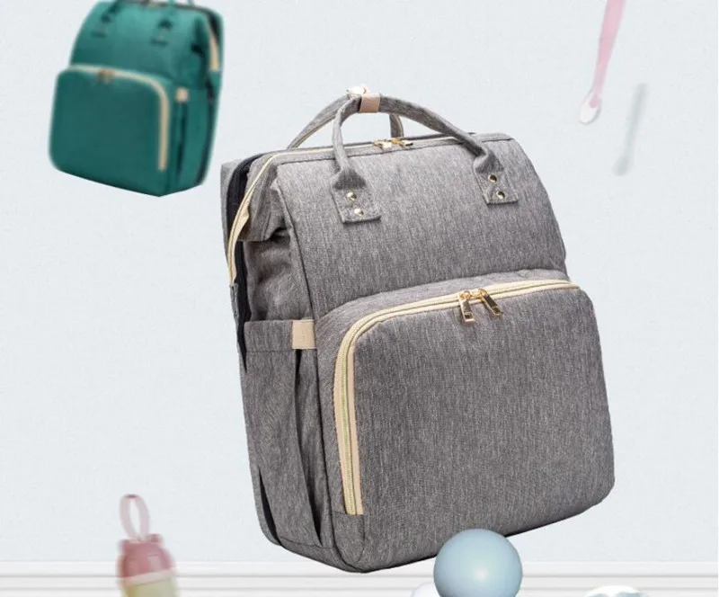 MOTOHOOD Mother Diaper Bags For Mom Multifunctional Nappy Bag Bed Backpack For Women Waterproof Mother Bag Baby Bags (10)