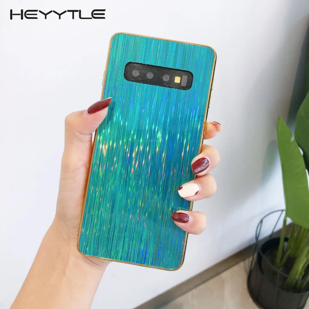 Heyytle цветной чехол с покрытием для samsung Galaxy S10 S9 S8 Plus Note 9 8 10 Pro изображением