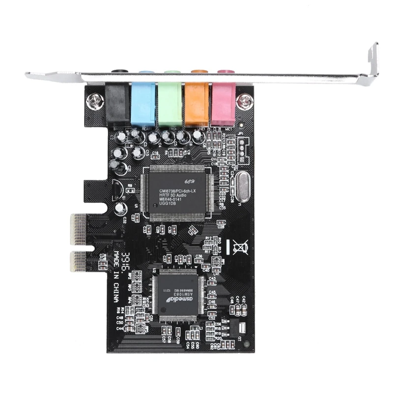 Pci X1 Pci-E 5 1 аудио цифровая звуковая карта Cmi8738 чипсет с Cd-драйвером | Компьютеры и
