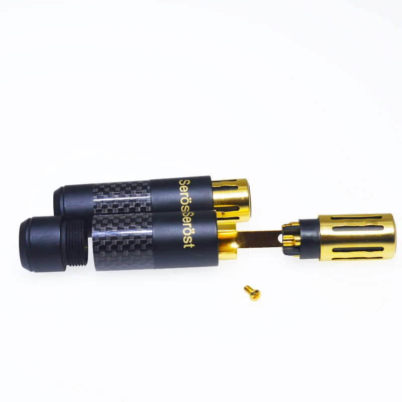 Serost Bla-1 3Pin углеродное волокно+ медь+ Позолоченный мужской женский Cannon XLR аудио разъем сбалансированный штекер для hifi hiend аудио