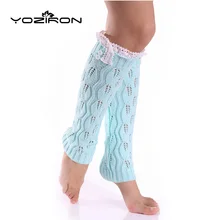 YOZIRON/Зимние гетры с кружевными листьями; женские гетры ниже колена; гетры для девочек; повседневные осенние вязаные гетры; носки