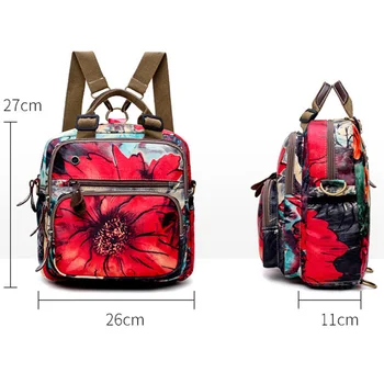 

Baby diaper bag backpack waterproof flowers printing Handbag Mochila leather nappy bag tote Travel mommy mini bag wetbag
