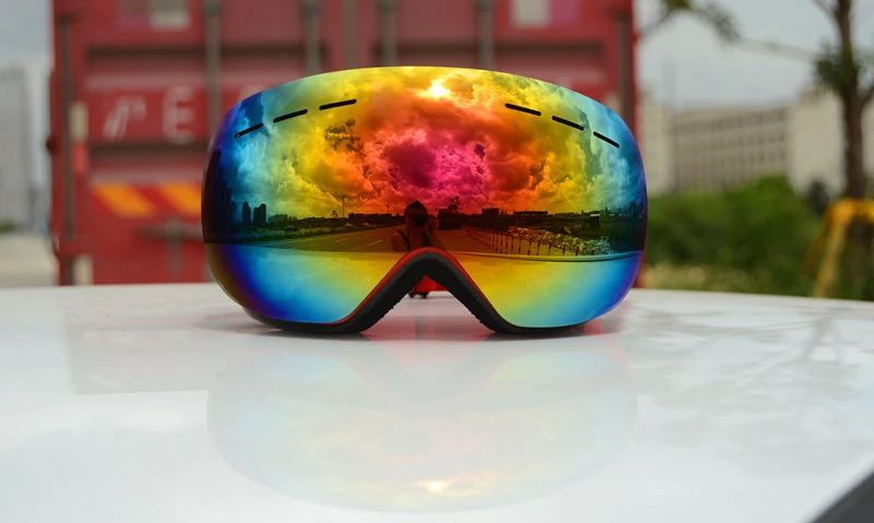 Двухслойные противотуманные большие лыжные очки UV400+ сноуборд очки для велоспорта лыжные зимние очки