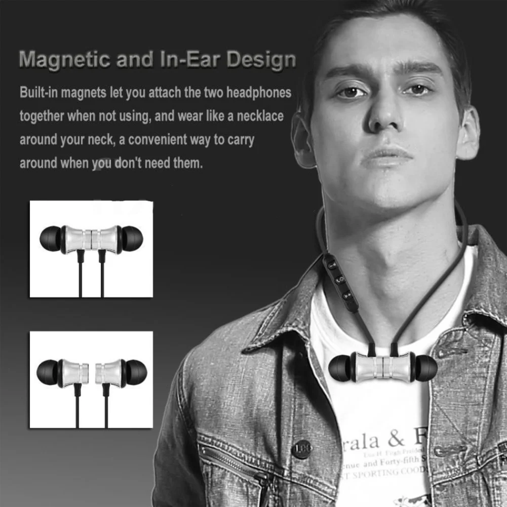 HiFi Music Neckband Game Headset Wireless Bluetooth In Ear Earphone for Sports Headphone bluetooth headphones in ear earphone bluetooth headset wireless earbuds