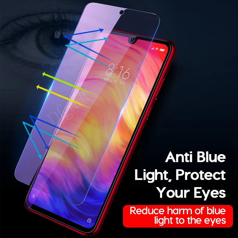 2 шт Полное покрытие анти-синий светильник протектор экрана для Redmi Note 7 Pro 7s Note 6 Pro 7A K20 Pro Y3 Черная Акула 2 закаленное стекло