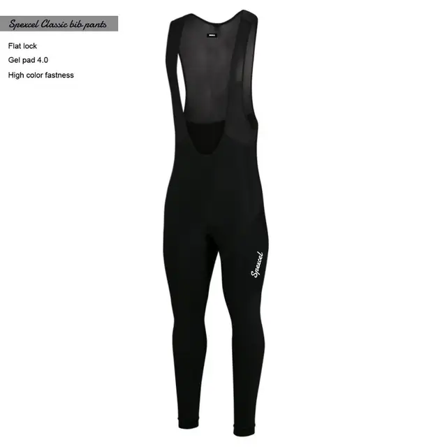 US $29.36 SPEXCEL 2019 newest classic winter thermal fleece training cycling bib pants flat lock with high de