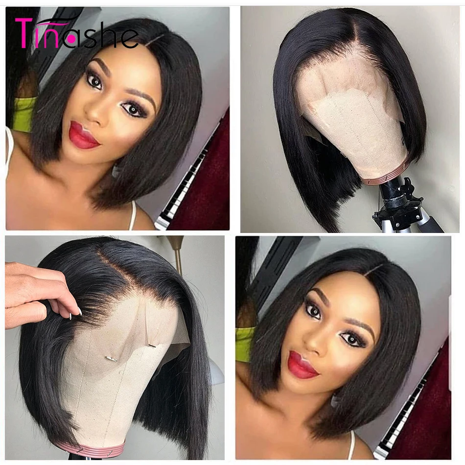 Lace Front Human Hair Wig For Women Bob