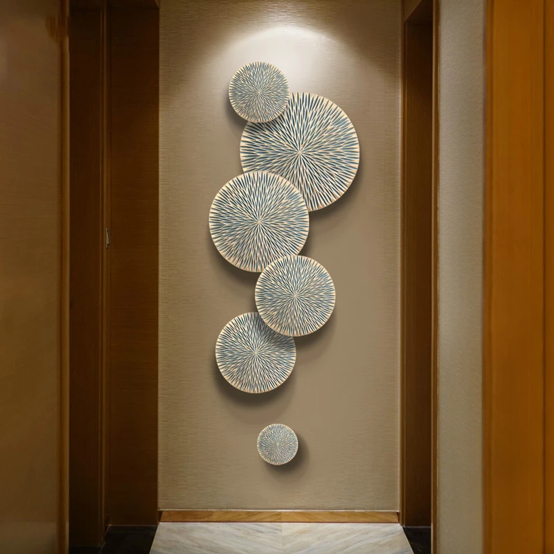 Китайский стиль деревянная Настенная роспись украшение гостиной домашняя Наклейка на стену украшения Искусство отель офис настенный подвесной кулон ремесла