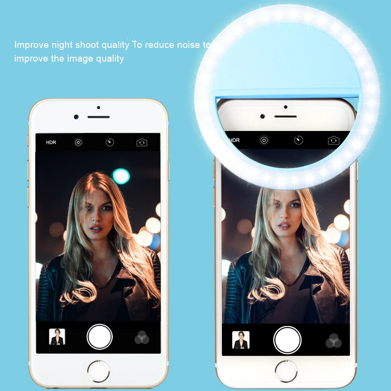 

Anchor essential Selfie LED Ring Flash Light Mobile Phone 36 LEDS Selfie Lamp Luminous Ring Clip For iPhone Samsung Xiaomi