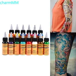 14 Colors 30Ml Body Painting Tattoo Ink Permanent Makeup Coloring Pigment Eyebrows Eyeliner Tattoo Paint Body Eternal Tattoo Ink