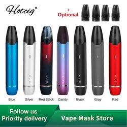 Новый оригинальный Hotcig Kubi Pod Vape комплект со встроенным аккумулятором 550 мАч и системой 1,7 мл Pod вейп набор VS Minifit/Renova Zero/Frenzy