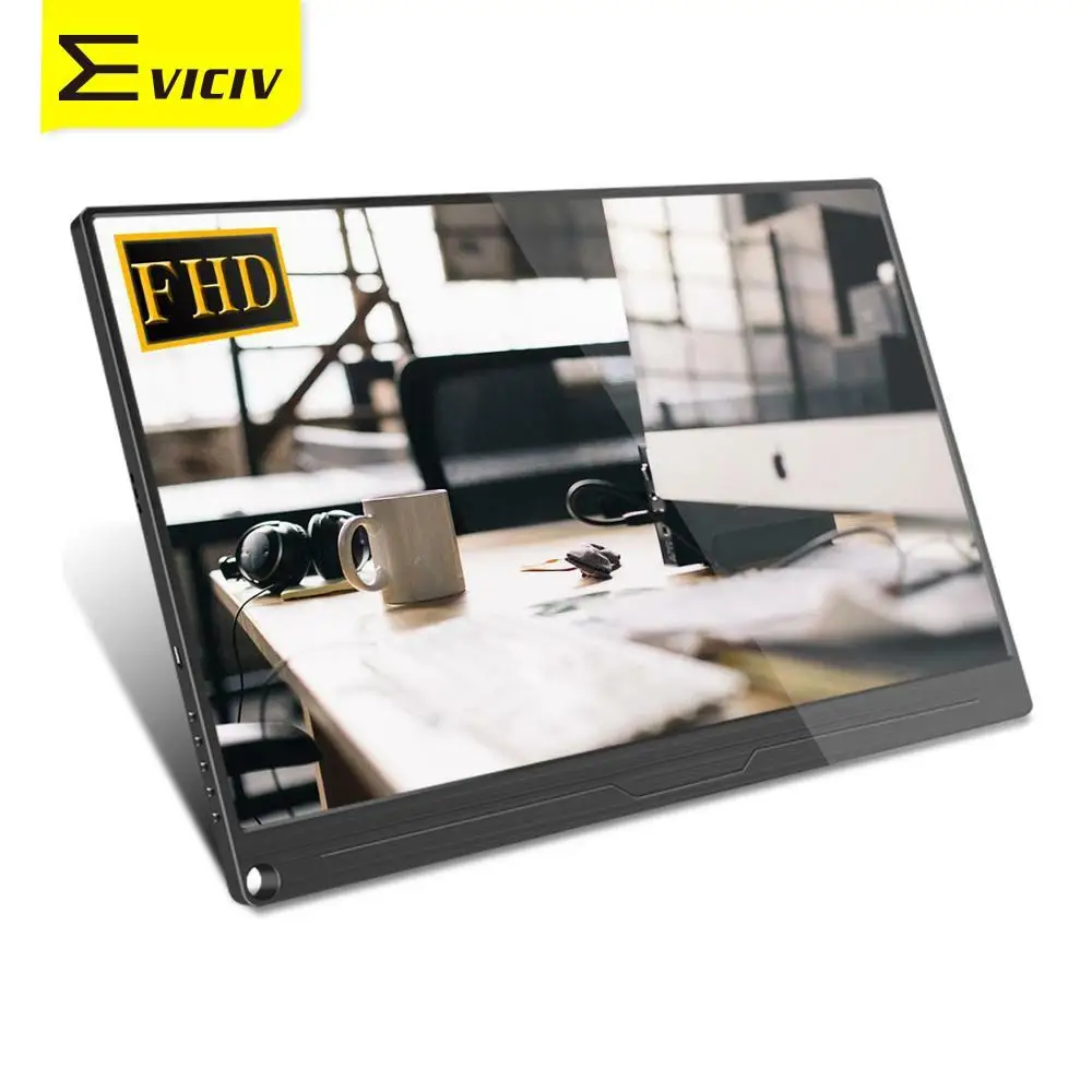 Eviciv 13 3 дюймовый FHD 1080P IPS экран Портативный игровой монитор светодиодный ЖК