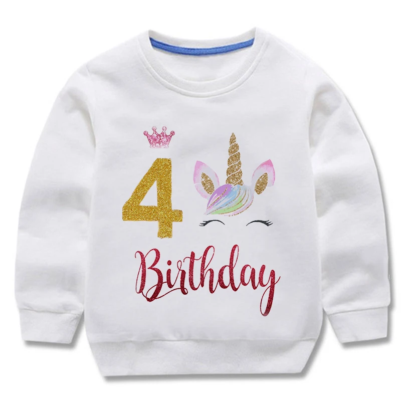 Birthday Unicorn Sweatshirts
