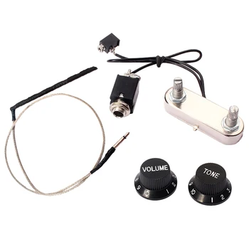 

Guitar Violin Pickup Accessories Guitar Violin Pickup Piezo Transducer Bridge Set With Tone Volume Knob