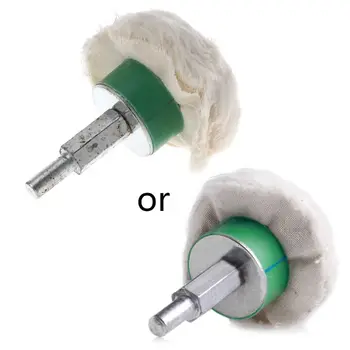 

Drill 1/4'' Shank Brush 2''/3''/4'' Cotton Dome Polishing Buffing Wheel Polish 40JE