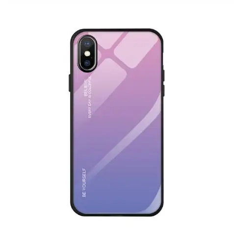 2 Чехол для телефона из закаленного стекла для iPhone X s Max Xr 7 8 Plus, Силиконовый Футляр для бампера для iPhone X 6 6S Plus, жесткая стеклянная задняя крышка - Цвет: 2