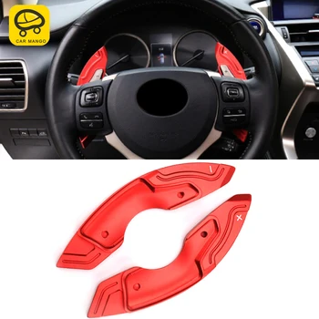 

CarManGo For Lexus NX ES RX CT IS Car Accessories Steering Wheel Shift Paddle Shifter Cover Frame Sticker Interior Decoration