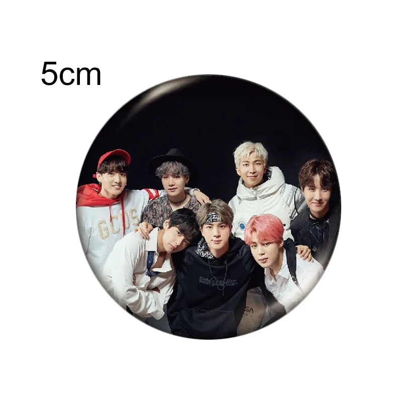 64 Kpop Boys Pins Brooches Album Badge Clothes Hat Accessories Backpack Decoration 1pcs Customizable Brooch Custom Pins - Окраска металла: 64