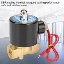 DC12V, AC110V, AC220V G3/8 2 Way прямого действия N/C нормально закрытый латунный 10 кг Электрический электромагнитный клапан 0-1.0MPa электрический клапан