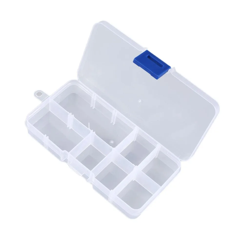 10-36 Compartment Slots Cells Portable Tool Box Electronic Parts Screw Beads Ring Jewelry Plastic Storage Box Container Holder