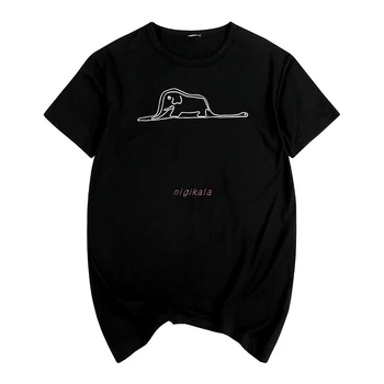 

The Little Prince Boa constrictors eating an elephant Summer print T-shirt Cotton Men T shirt New women TEE