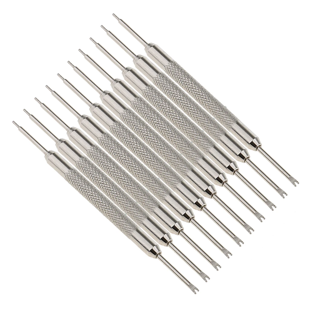 10pcs Prettyia Stainless Steel Watch Band Strap Spring Bar Link Pins Remover Watch Repair Tools Silver Color 10pcs Prettyia Stainless Steel Watch Band Strap Spring Bar Link Pins Remover Watch Repair Tools Silver Color
