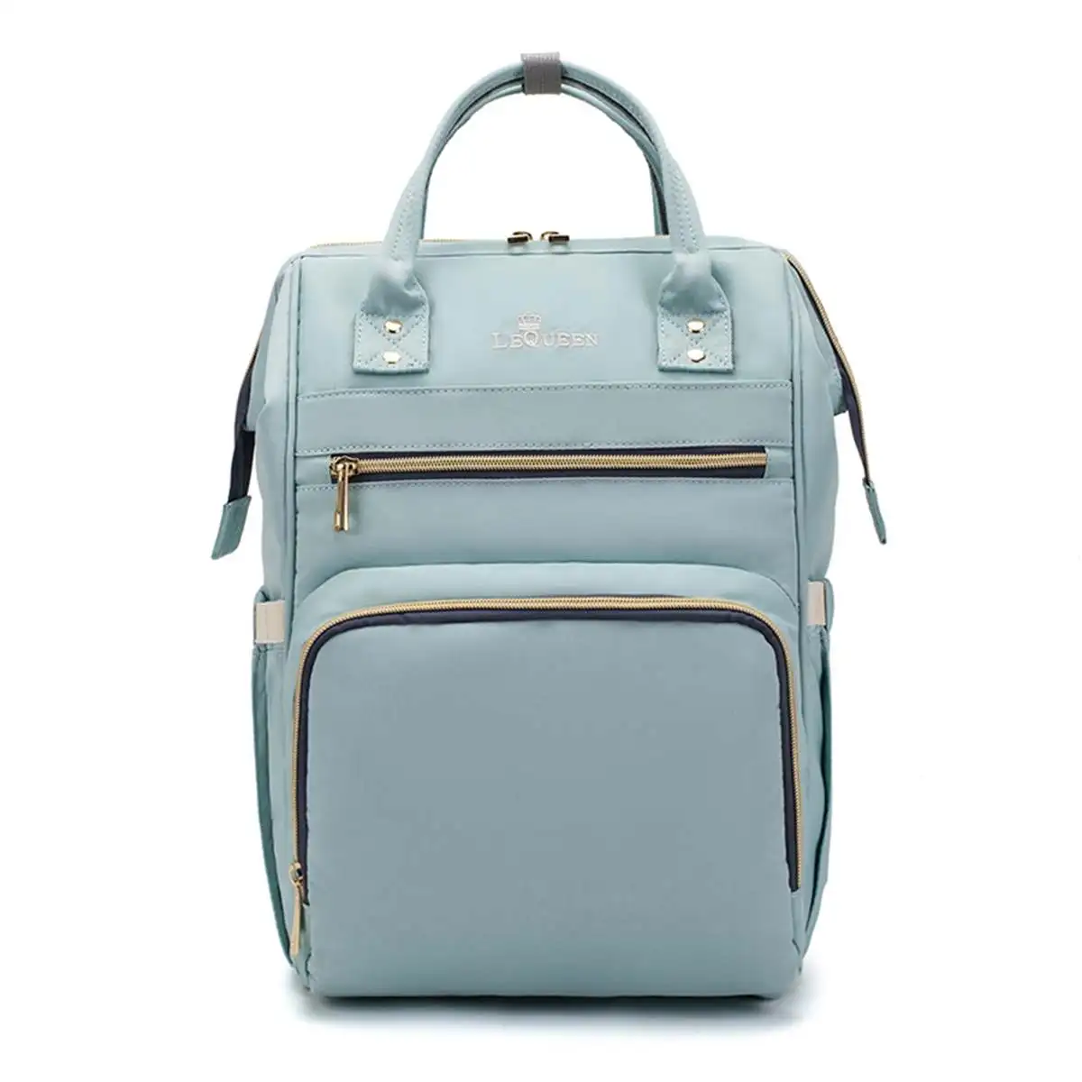 25 стилей, модная сумка для подгузников для мам, брендовая Большая вместительная детская сумка, рюкзак для путешествий, дизайнерская сумка для ухода за ребенком - Цвет: light blue