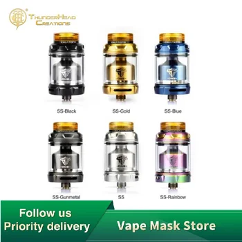 

NEW Original THC Tauren ONE RTA 4.5ml/2ml E-cig Tank with Single Coil Building & 810 Drip Tip 24mm Vape Atomizer Vs THC Tauren