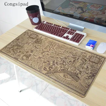

700*300mm Old Map mouse pad gaming mouse pad large cartoon Anime rubber mouse pad Keyboard Mat Table Mat
