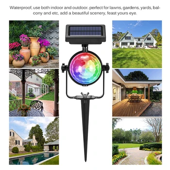 

For Garden Projector Light Lawn Outdoor LED Solar powered Yard Decoration