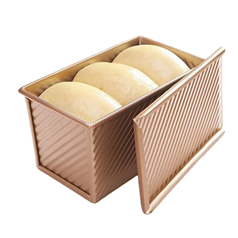 Форма для выпекания хлеба, тостов с антипригарным алюминиевым розовым золотом 19,5x10,3x11,3 СМ