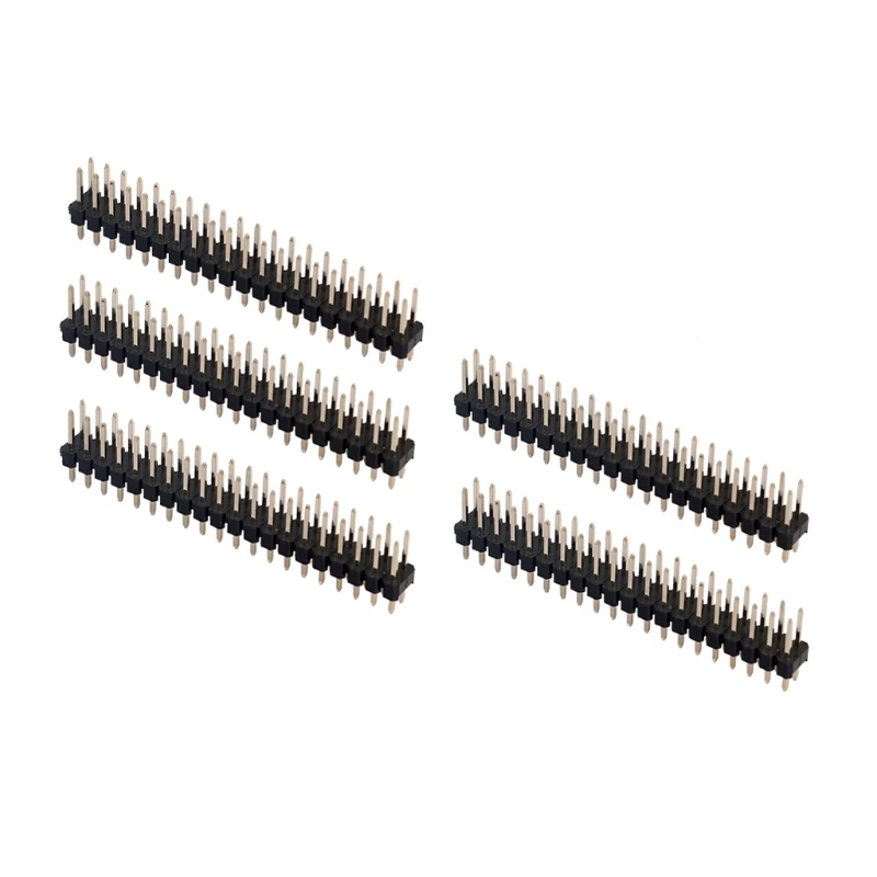 

5Pcs Break-away 0.1\" 2x20-pin Strip Dual Male Header for Raspberry Pi Zero GPIO D08A