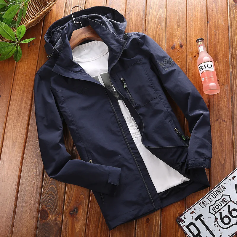 

Spring 2019 New Style Thin Type for Spring And Autumn Jacket Youth MEN'S Coat outside Clothes Fashion Middle-aged Spring Tops Me