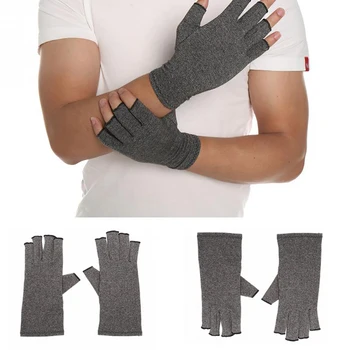 

Gloves Women Men Winter Cotton Elastic Hand Arthritis Joint Pain Relief Gloves Therapy Open Fingers Compression Gloves