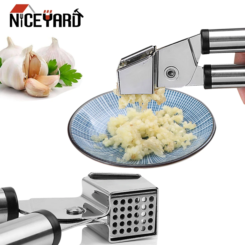 

NICEYARD Ginger Presser Slicer Masher Stainless Steel Kitchen Tools Manual Quick Garlic Garlic Press Detachable Easy To Clean