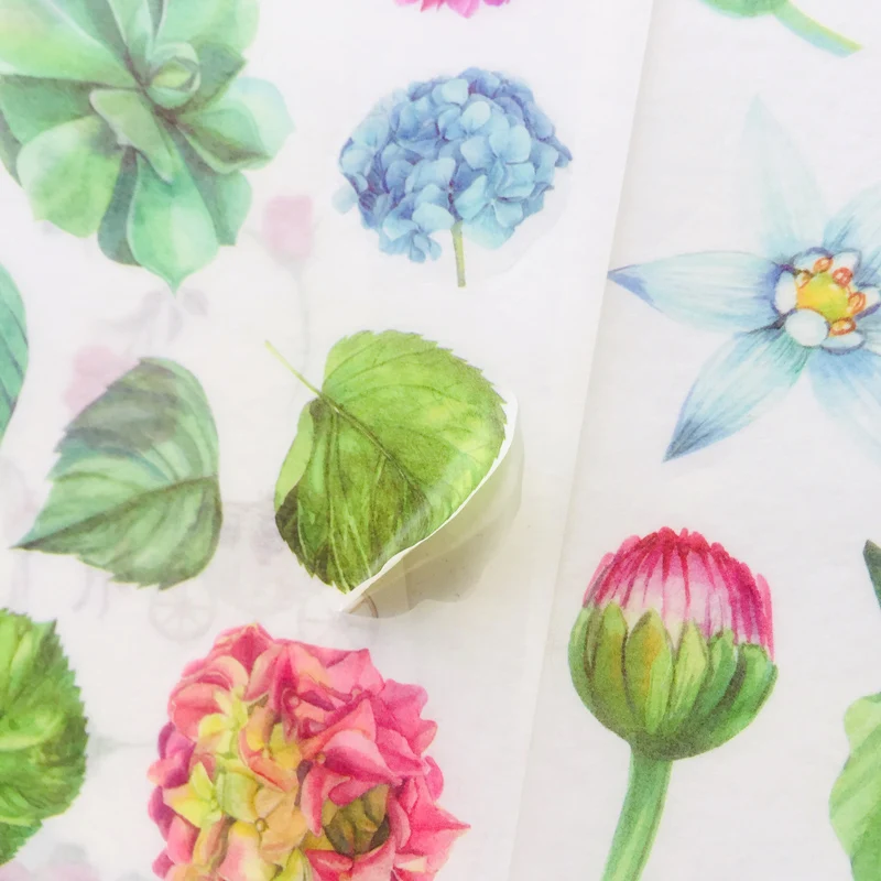 6 листов привлекательный сад цветов лотоса декоративные клейкие наклейки