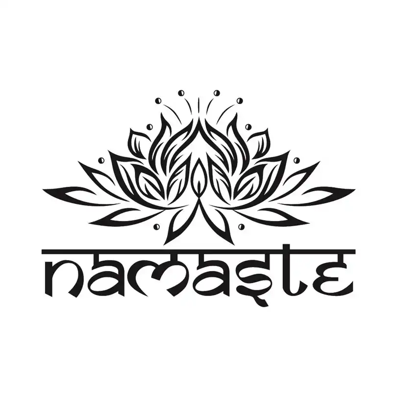 water lily blooming vintage and classic pvc sticke