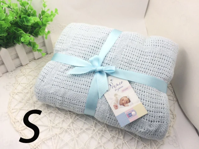AAG Cotton Baby Blankets Newborn Wrap Swaddle Diaper Cocoon Baby Bath Receiving Blanket Envelope for Discharge Children's Plaid - Цвет: MAAG440-LightS