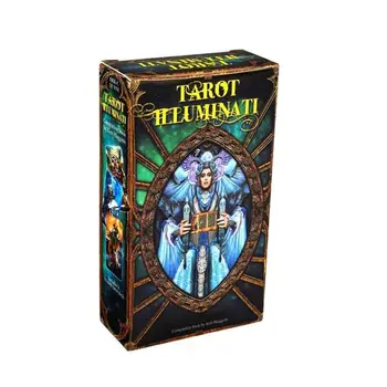 

Tarot Illuminati Kit 78 Cards Deck Divination Fate Family Party Board Game Toy